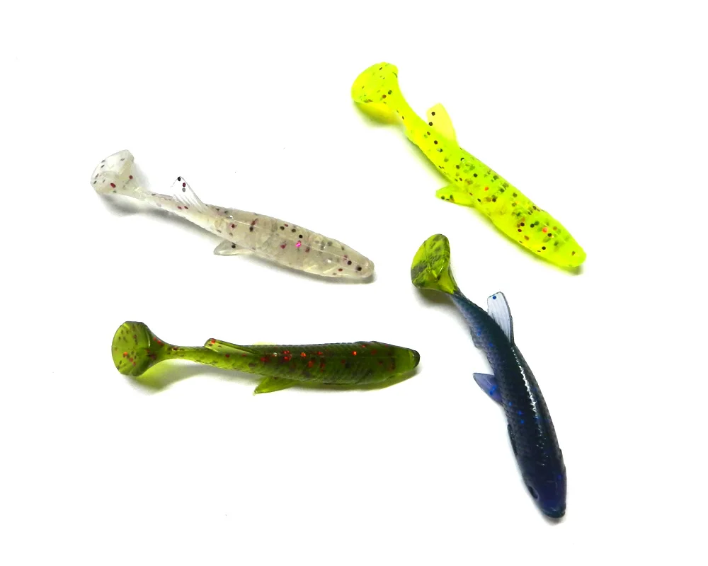 (20 pieces/lot) 5.5G 7CM softbaits culter Striped bass blackfish soft