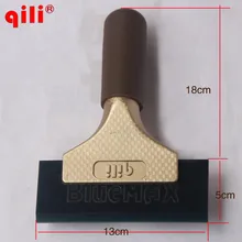 100 шт. Qili QH-19 автомобильный инструмент для очистки воды 13 см ручка Dichotomanthes скребок синий Макс резиновый Ракель мощный te мощный резиновый валик