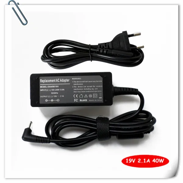 

Power Supply Cord For ASUS Eee 1018 1018P VX6 1215N 1016P 1001P 1005HA 1005PE 1101HA 1201 AC Adapter Charger 19V 2.1A 40W NEW