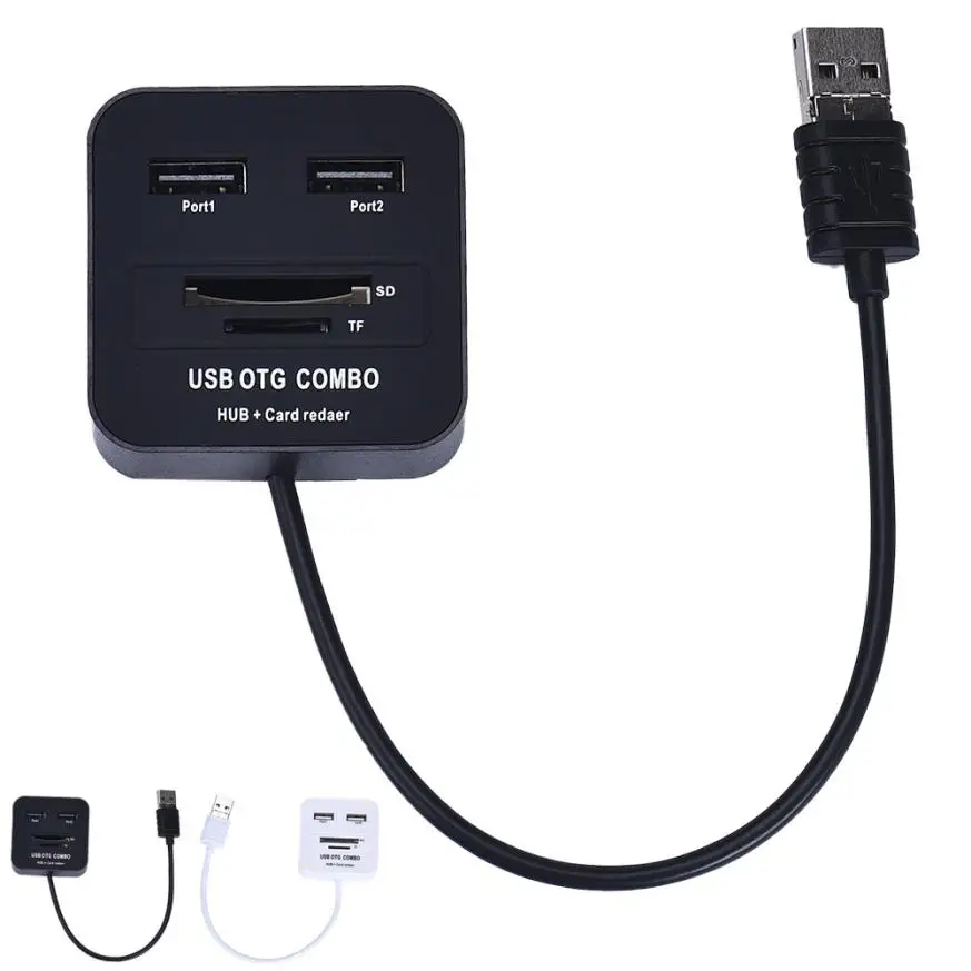 Хорошие продажи Бесплатная доставка и оптовая продажа Скорость Micro USB OTG Combo SD TF концентратор Card писатель для смартфонов USB 9 декабря