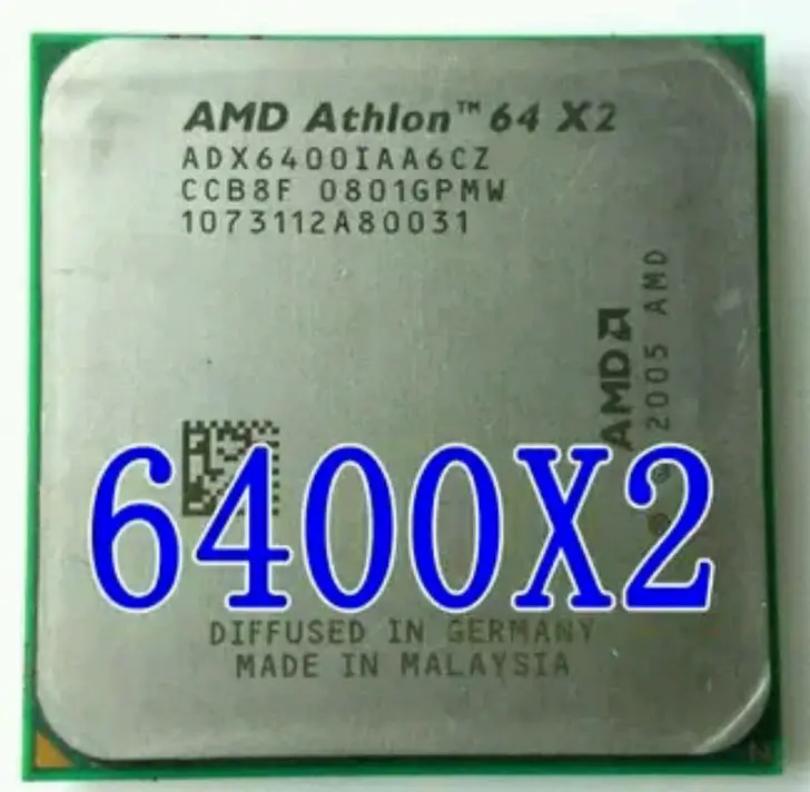 

AMD X2 6400+ CPU Athlon Socket AM2 3.2GHz Desktop CPU ADX6400IAA6CZ 940pin scrattered pieces (working 100% Free Shipping)