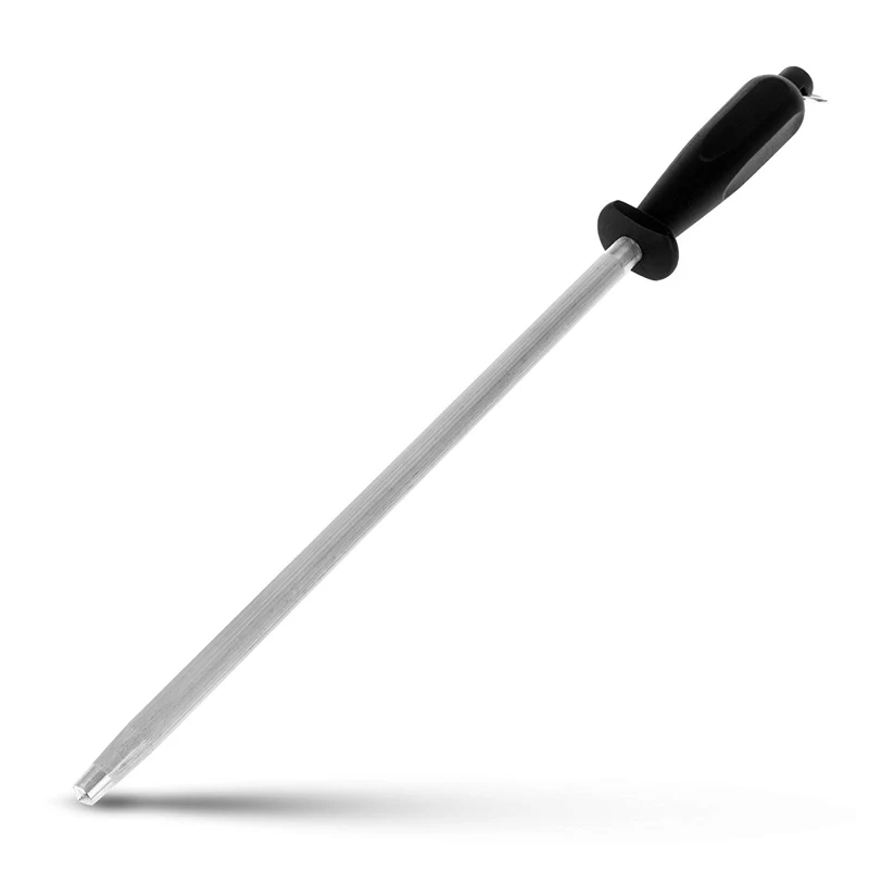 

King Sea 12" Classic Steel Knife Sharpening Rod, Professional Honing Steel for Master Chef