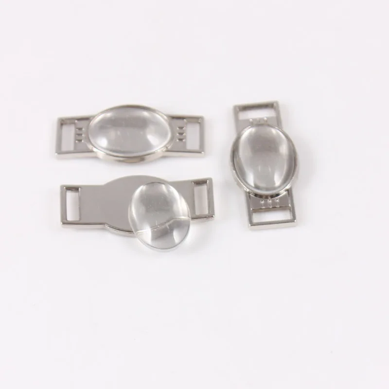 100pcs Free shipping Blank Oval Shoelace Charms & Paracord Charms with