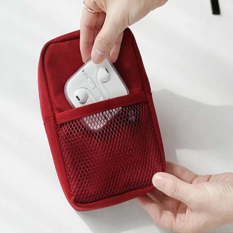 

Travel Gadget Organizer Bag Portable digital cable bag Electronics Accessories Storage Carrying Case Pouch for USB power Bank