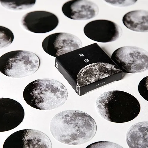 45 шт./коркор. Moon фотография мини альбом для скрапбукинга декоративные этикетки наклейки офисные и школьные