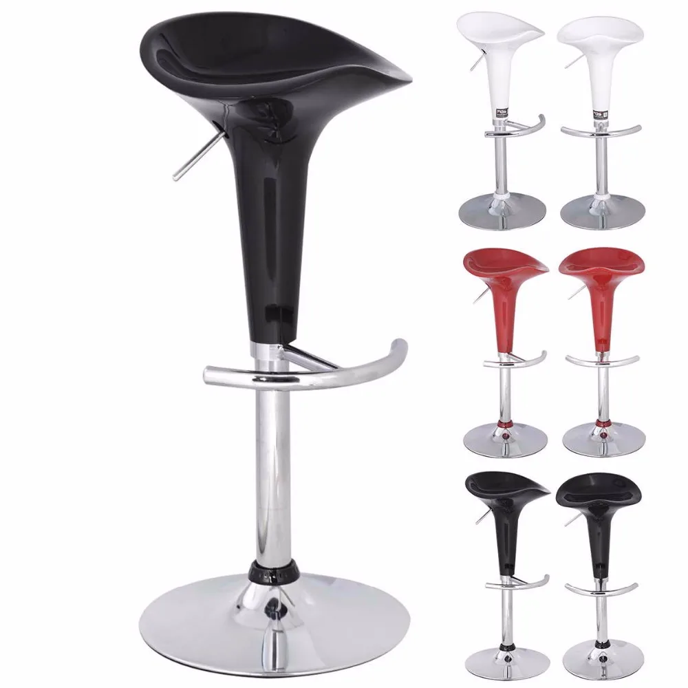 

Set de 2pc Taburete de bar rotacion 360 ABS silla de bar,cocina,estetica 3 colores HW50219