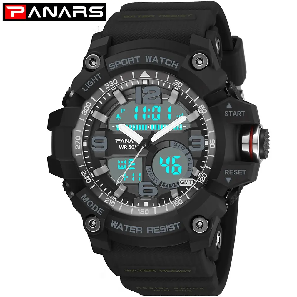 

PANARS Muti-Functional Compass Outdoor Digital Watch Male Electronic Compass Waterproof Watch Smart Bracelet