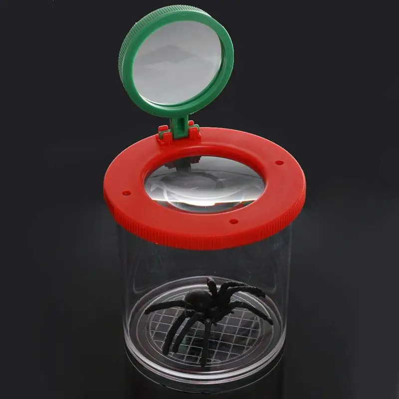 Лупа в коробке наблюдение насекомых зрителей объектив детская игрушка увеличение
