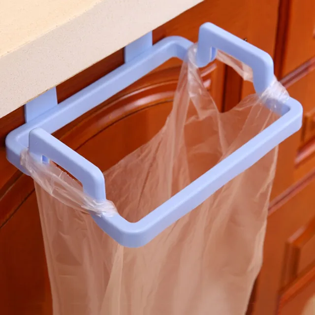 Best Offers Plastic Garbage Bag Shelf Towel Rack Storage Hook for Kitchen Cabinet Door Back