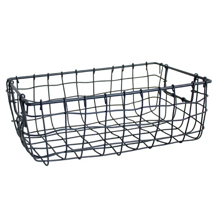 

Iron art basket squares sundries, home collecting storage laundry basket bathroom