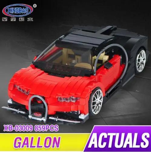 

XingBao 03009 Creative MOC Technic Series The Gallons Supercar Set Compare Legoing Techinc Building Blocks Bricks Toys Model