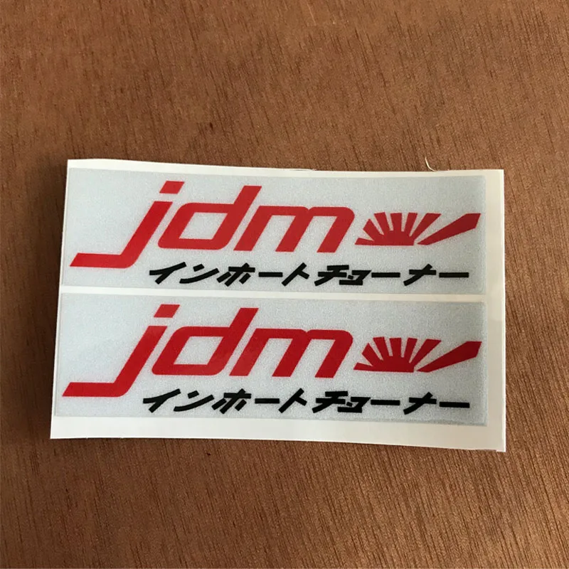 

JDM Sunrise style emblem Scratch Cover Stickers 3M Material Reflective Car Sticker for Honda Toyota Nissan accessories