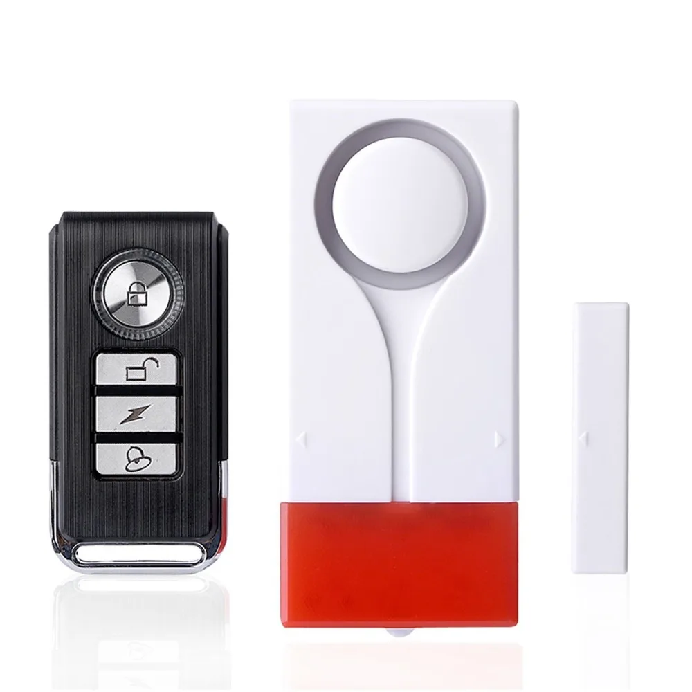 

Magnetic Window Door Sound-light Alarm Remote Control Home Shop Indoor Security Sensor 108dB High Volume Window Monitor