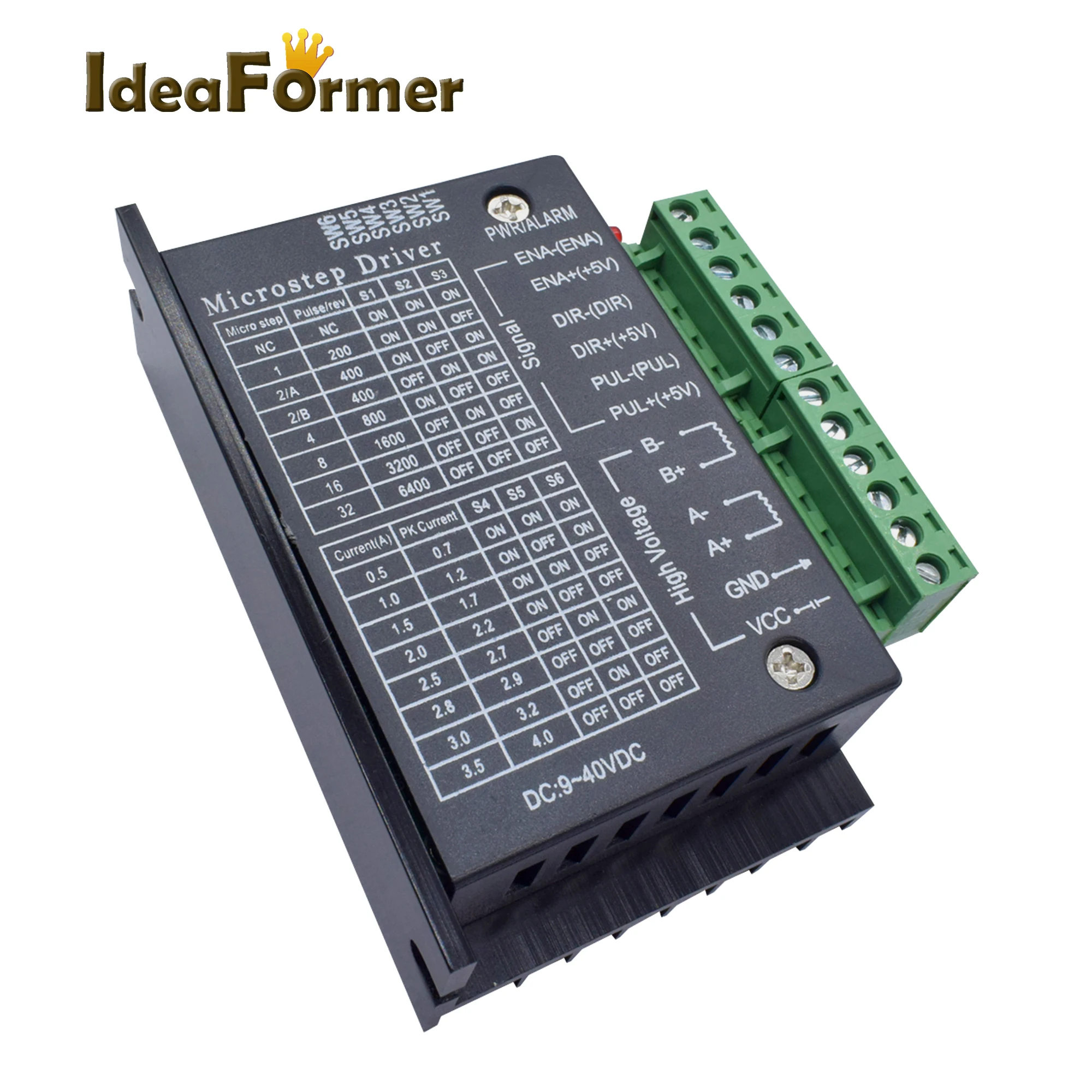 

TB6600 Motor Driver for 42/57/86 Stepper Motor 32 Subdivision Upgraded Version 4A/40VDC 3D printer parts