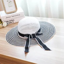 Соломенная шляпа женские летние шляпы корейская модная тенденция дикий пляж солнцезащитная Кепка для отдыха путешествия солнцезащитный козырек женская шапка femme