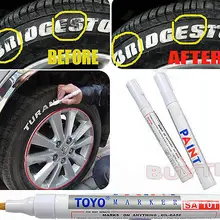 Белый водонепроницаемый резиновый маркер с перманентной краской ручка автомобильных шин протектора окружающей среды фломастер для окраски шин 8 цветов