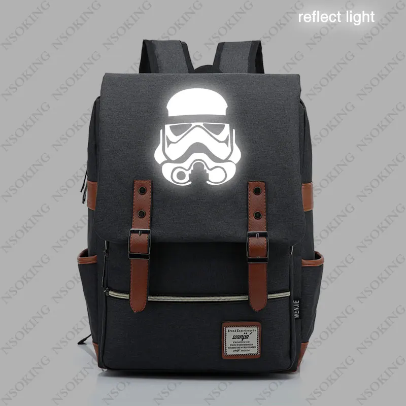 Рюкзак с изображениями из новых «Звездных войн» модный рюкзак для путешествий для мужчин и женщин, Студенческая парусиновая сумка унисекс - Цвет: 015