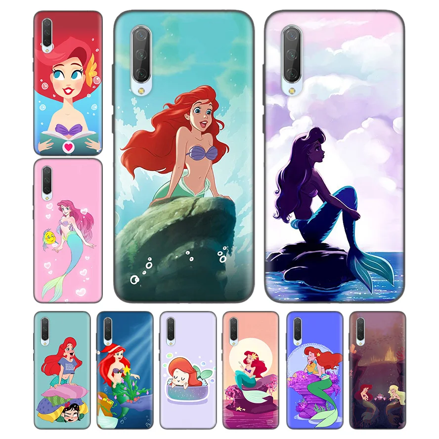 

Silicone Case For Xiaomi Redmi Note 7 7A 7S 6 6A 5 K20 Mi A1 A2 8 9T CC9 CC9E Lite Pro F1 TPU Cover Housing Ariel Little Mermaid