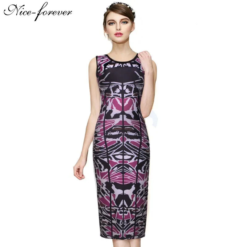 Summer Abstract print Novelty Sexy dress Women Geometric Sleeveless