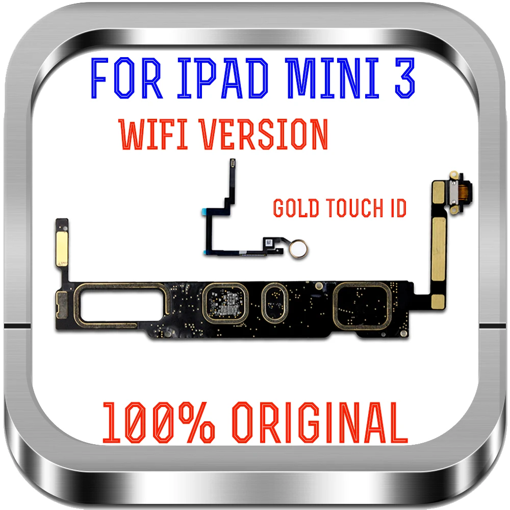 Материнская плата для Ipad Mini 3 Бесплатная доставка поддержка Wi Fi материнская с