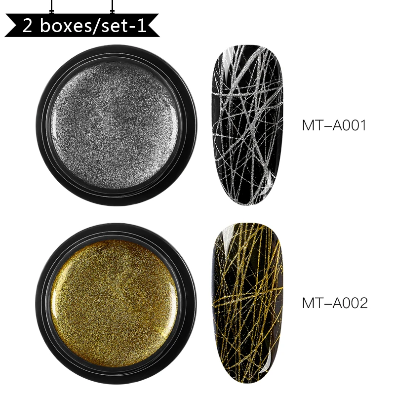 Mtssii 12 Цветов нейл-арта провод линия Шелковый лак для ногтей Гель-лак точка Творческий потянув паук живопись гель Лаки эластичный рисунок гель - Цвет: HHZH04565