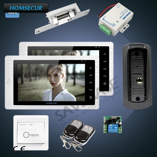 

HOMSECUR Wired Video Door Phone Intercom System + 7" LCD Monitor with Video Recording, Photo Taking and OSD Menu