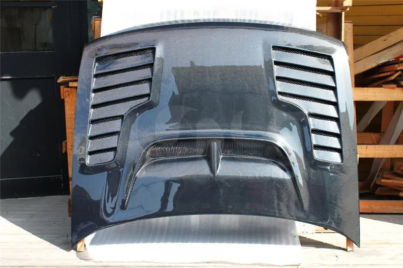 1998-2001 Subaru Impreza WRX STI 5-6th CW Style Hood Bonnet CF (1)