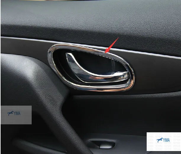 Yimaautotrims авто аксессуар внутренняя дверная ручка рамка чаша Накладка 4 шт./компл.