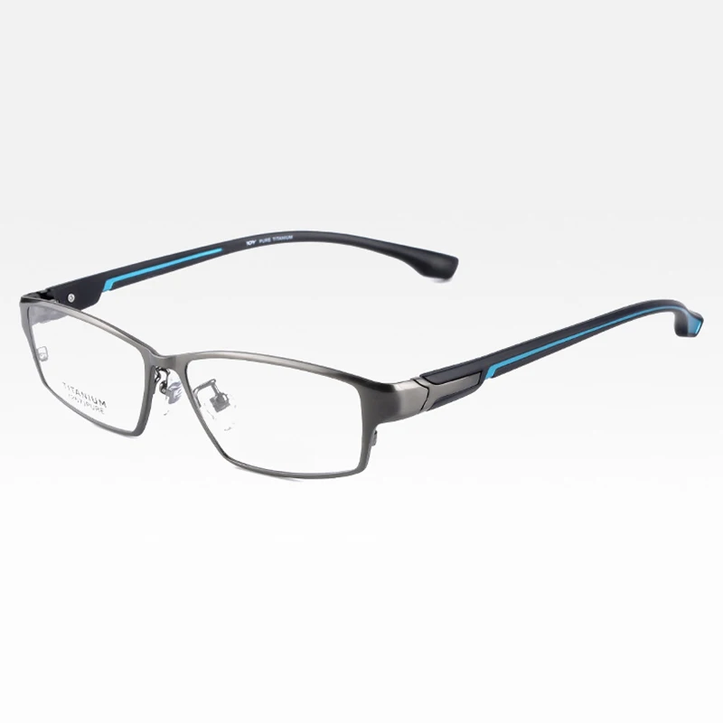 Reven Jate EJ267 Fashion Men Eyeglasses Frame Ultra Light-Weighted Flexible  IP Electronic Plating Metal Material Rim Glasses