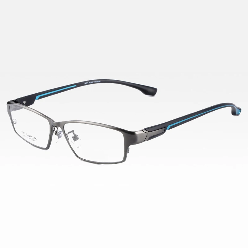 Reven Jate EJ267 moda montura de gafas para hombre Ultra liviano Flexible IP chapado electrónico Metal llanta de material gafas - 5