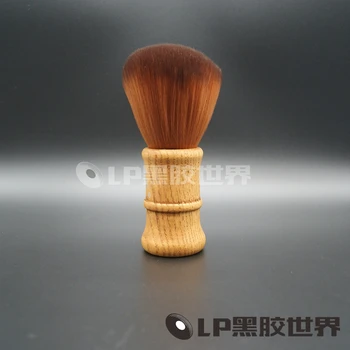 

LP gramophone record brush,long-playing record wooden handle static brush with Super soft brush hair