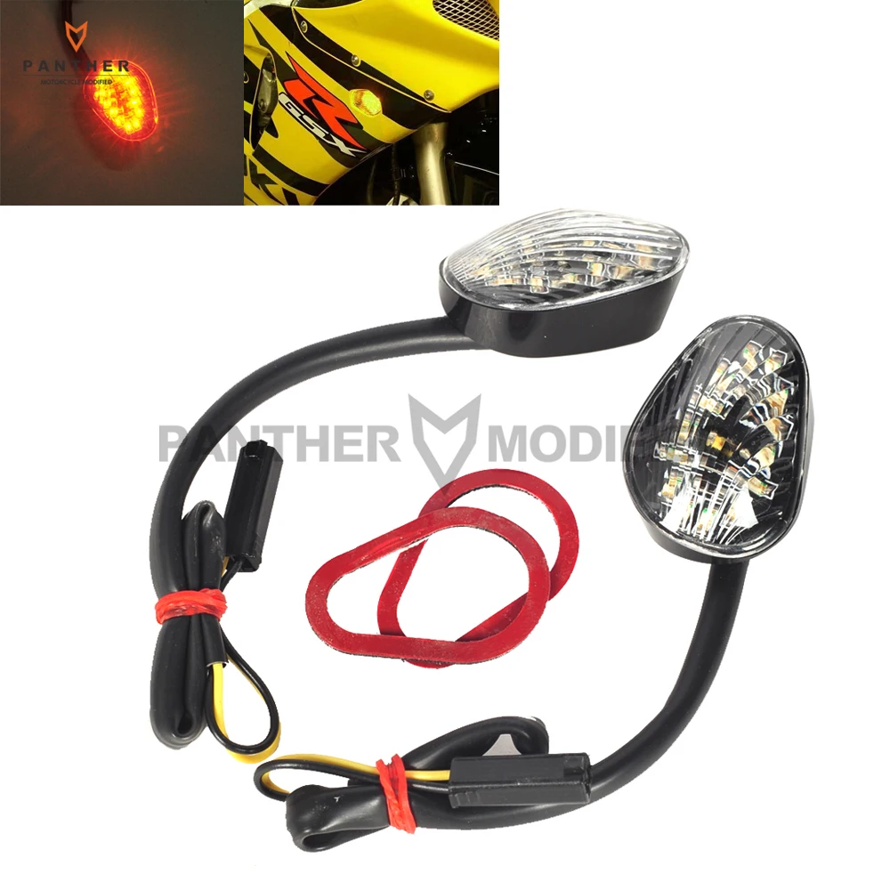 

1 Pair Motorcycle Flush Mount LED Signals case for Suzuki DL 650/1000 2004-2008 Bandit 600S 2000-2007