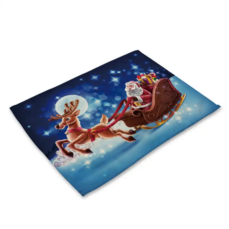 1Pcs Bowl Fork Placemat Mat Decoration Home Party Christmas Dining Table #2n5 (3)