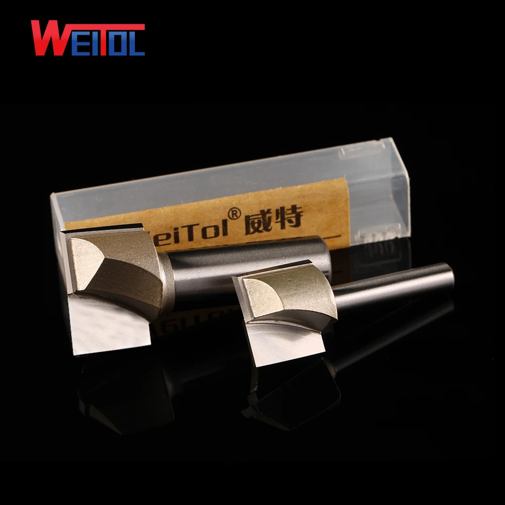 Weitol 1 шт. 1/4 или 1/2 дюйма очистка нижних бит Деревообрабатывающие инструменты ЧПУ