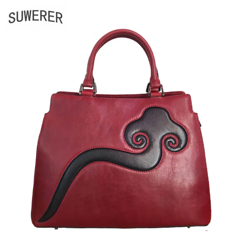 

SUWERER Genuine Leather women bags for women 2018 new luxury crocodile pattern handbag Brand bags handbags ladies Designer bags