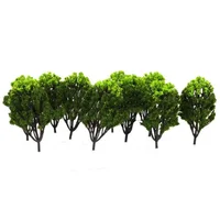 Зеленая Модель деревья 10 см диорама Wargame парк пейзаж миниатюрный 10x для железной дороги распродажа последний подарок