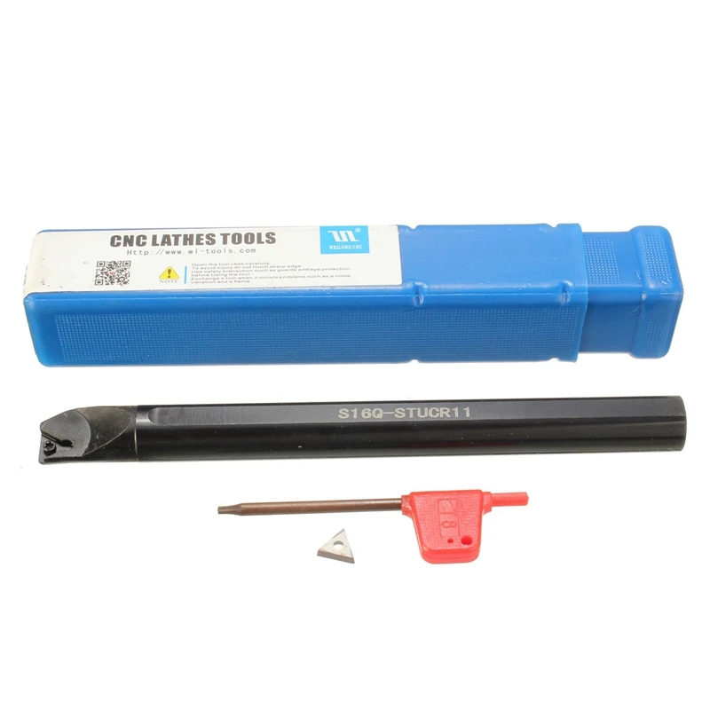 

Best Price S16Q-STUCR11 16 x180mm Inner Turning Toolholder Boring Bar With 1Pc TCMT1102 95 Degree