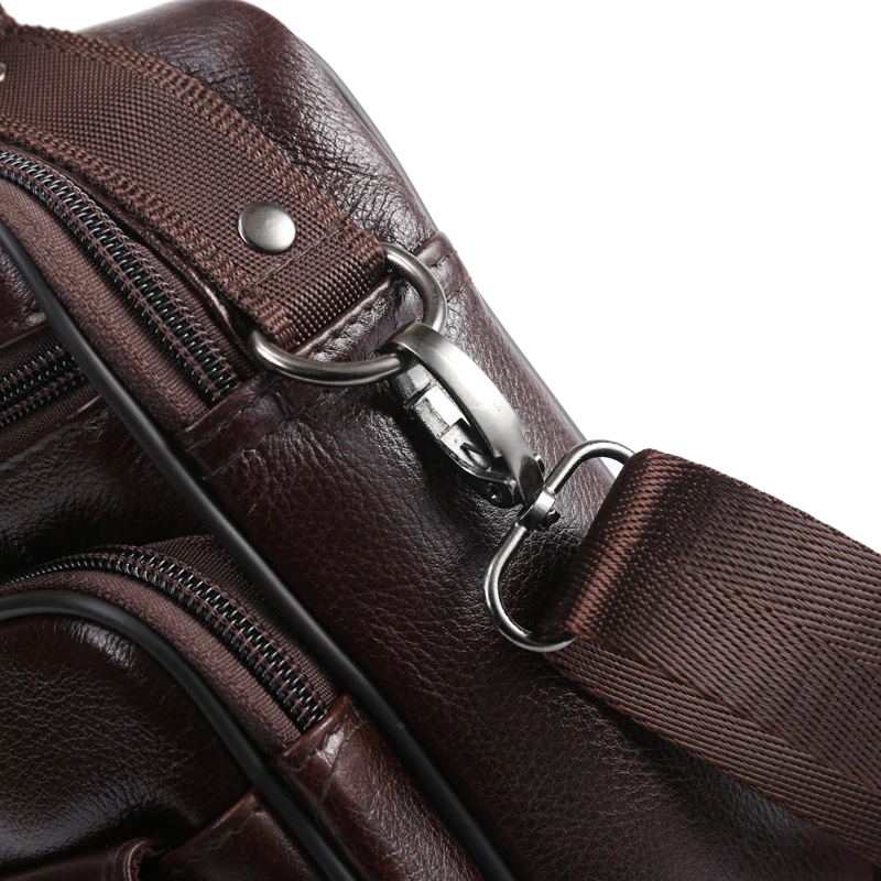 Мужская сумка из натуральной кожи, сумка через плечо, кожаная сумка через плечо, сумка-мессенджер для мужчин, модная сумка на застежке-молнии ZZNICK
