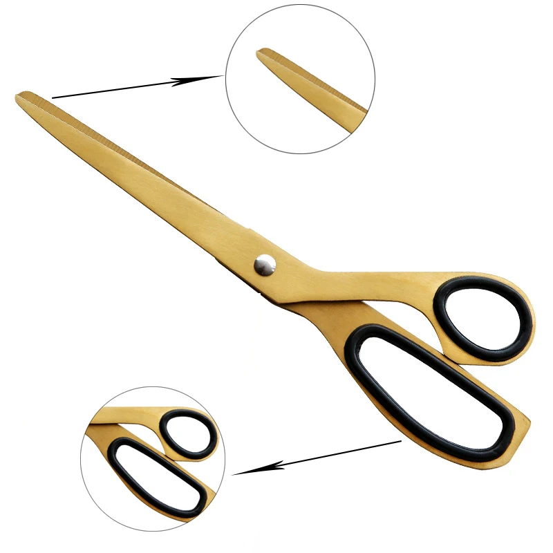 

Gold Sewing Scissors( stainless steel + plastic handle )Tailor Scissor Sewing Embroidery Fabric Office cutting tool