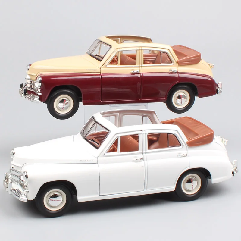 

1 24 Scale Classic Russia Soviet Gorky Gaz-M20 Pobeda Volga convertible M20 Molotovets diecast model Automobile car toy vehicle