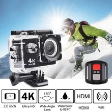 Trainshow Motorcycle Dash Cam 4K 16M Sports Action Vedio Camera,Car DVR Full HD 30m Waterproof Diving WiFi Remote Control Helmet