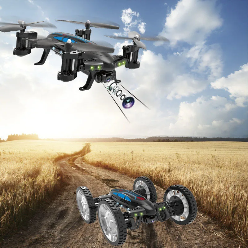 Mini Headless Drone Wifi Remote Control Racing Toy Sky Land Dual Use