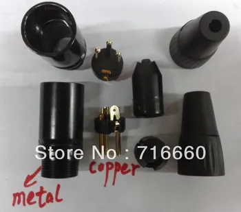 

Free Shipping 20pcs/lot Similar Neutrik male XLR connector,Golden Pins, 3 pole male xlr connector for hot selling