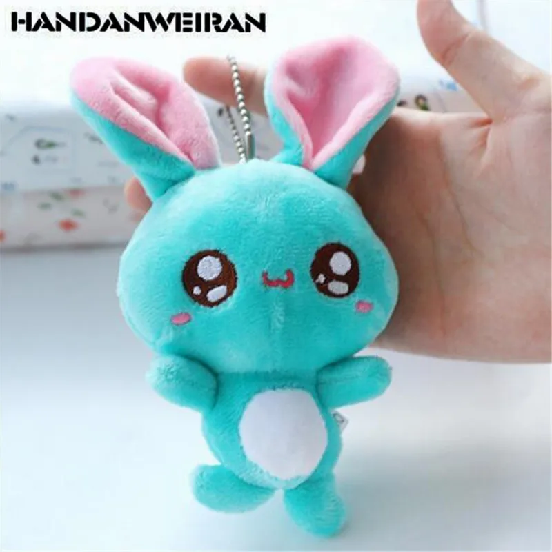 

1PCS Mini Plush Big Eyes Rabbit Toys Small Pendant Creative Cute Soft Stuffed Bunny Toy Couple Birthday Gift 12CM HANDANWEIRAN