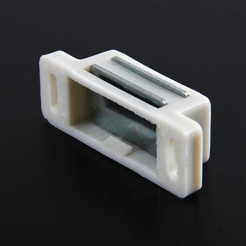 Cupboard Kitchen Furniture Magnetic Cabinet Door Latch Closures White Plastic Strong Powerful Magnet Catch