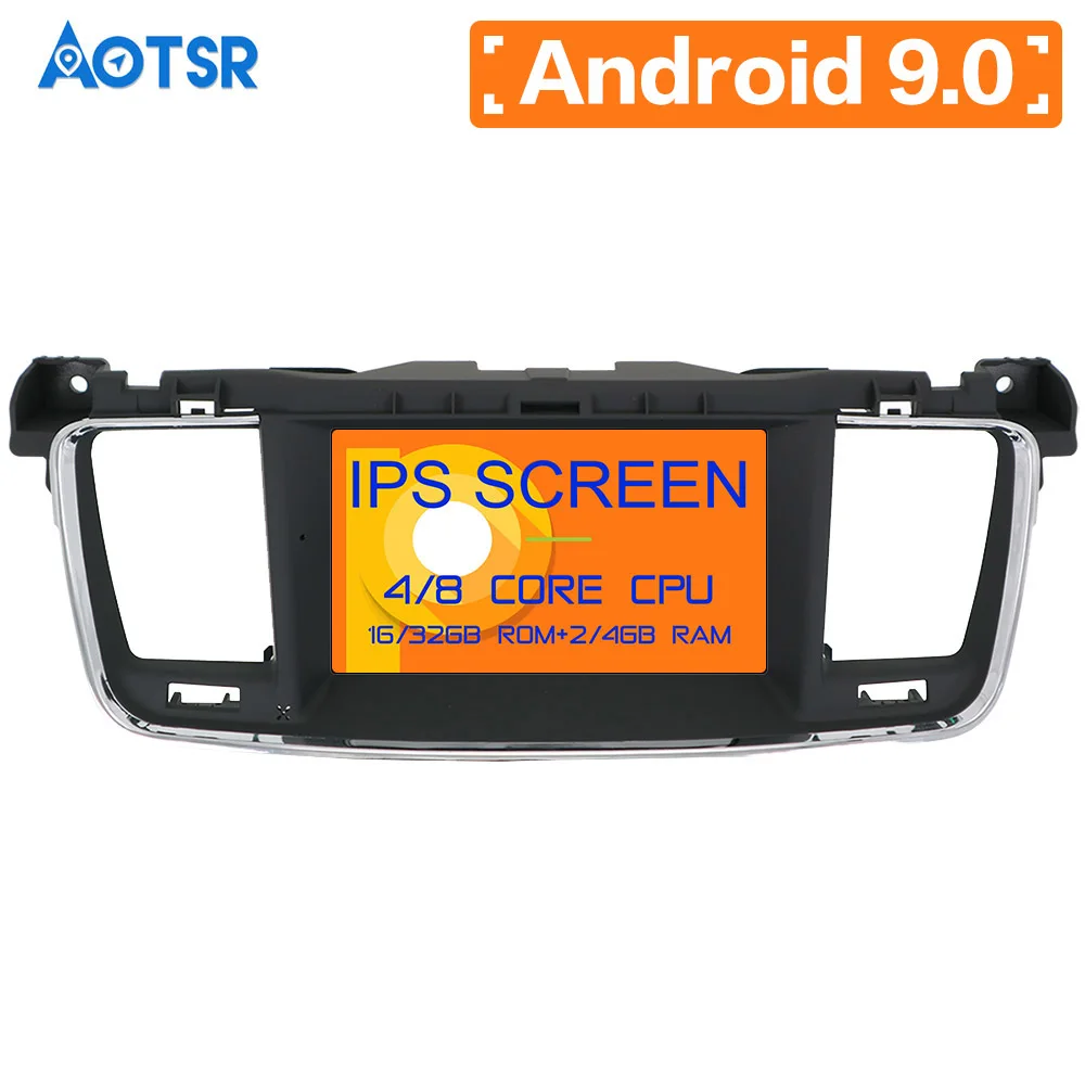 Автомобильный DVD плеер Android 9 0 4 + 32 ГБ gps навигация радио стерео для PEUGEOT 508 2011 2012 2013