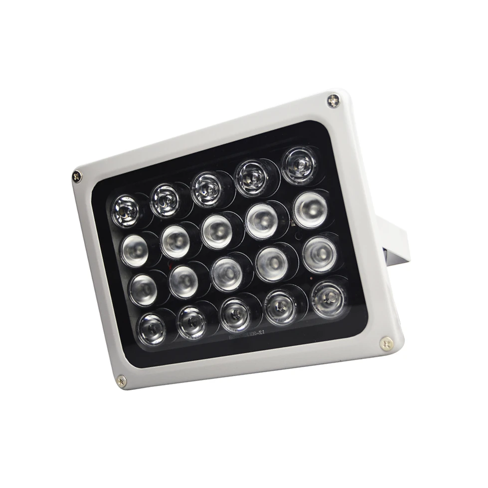 CCTV камера Инфракрасный заполняющий светодиодный светильник 20 шт. массив 90 градусов светодиодов DC 12 В ИК осветительная лампа для системы видеонаблюдения в ночное время