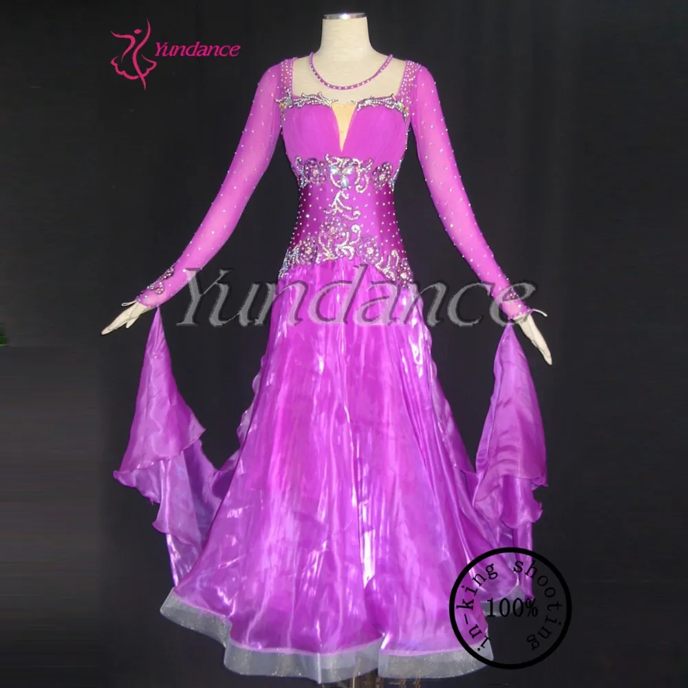 

B-10335 High Quality Excellent Tailor-Made Purple Dancing Dress For Women