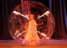 WB087 Free shipping Inflatable Zorb Ball Party Events Dance Clear Dance Ball/Beautiful inflatable water ball for stage sphere