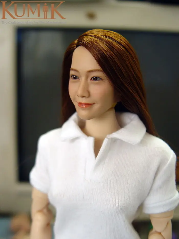 

1/6 Model Female CG CY Girl Head Sculpt Headplay Figure Head KM005 for 12" Action Figure Accessory Collection Doll Toys